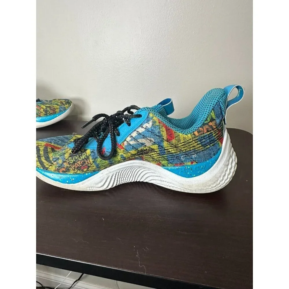 Under Armour Curry Flow 10 Sour Patch Kids Shoes 3025622 Mens Size 10 - Picture 6 of 15